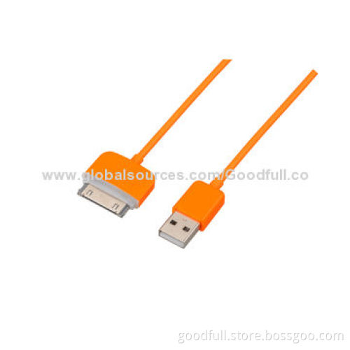 8-different Colors Design 1/2/3m Cable for iPhone 4